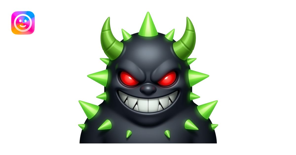 GEOMETRY DASH'S EXTREME DEMON emoji | AI Emoji Generator