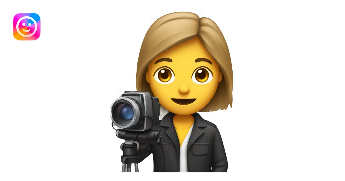 journalist with camera and microphone emoji | AI Emoji Generator