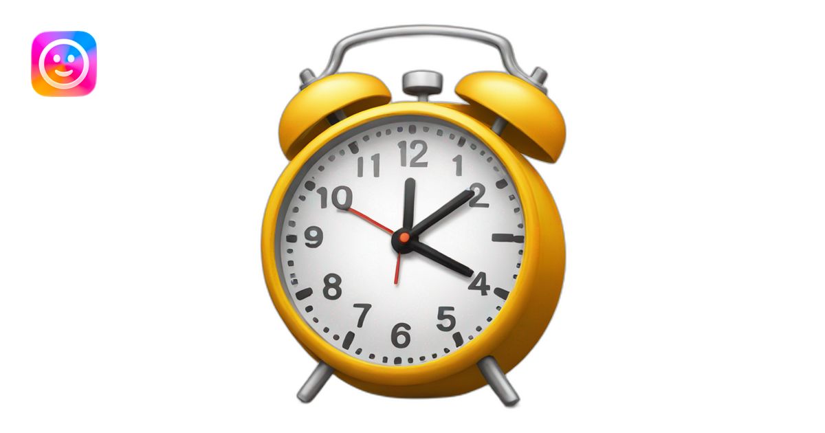 Alarm clock emoji | AI Emoji Generator