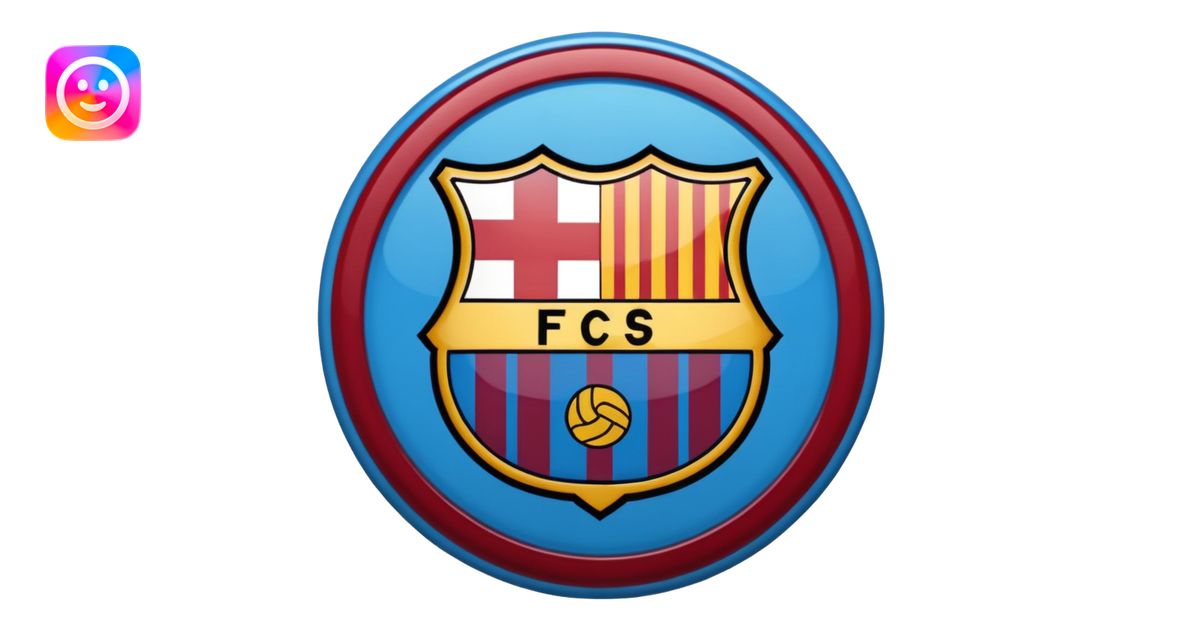 Barca escudo sin corona emoji | AI Emoji Generator