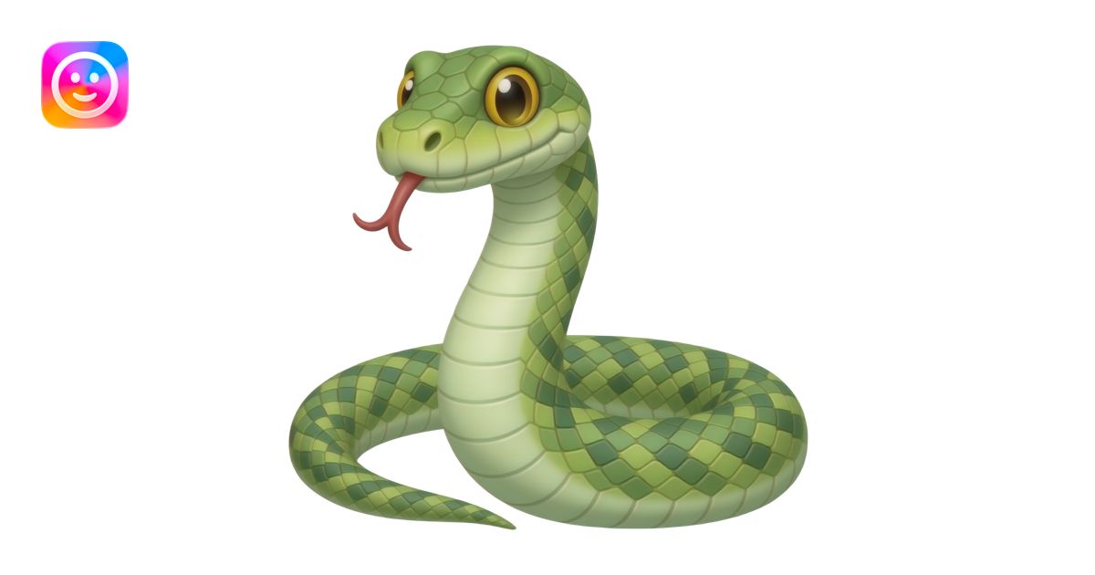 Snake rapping emoji | AI Emoji Generator
