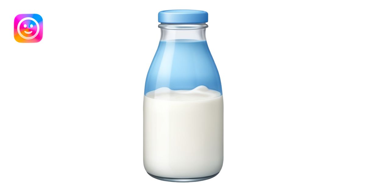baby Milk bottle blue emoji | AI Emoji Generator