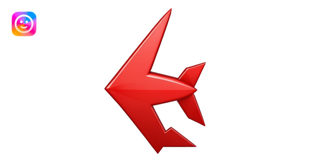 generate the red arrow up emoji | AI Emoji Generator