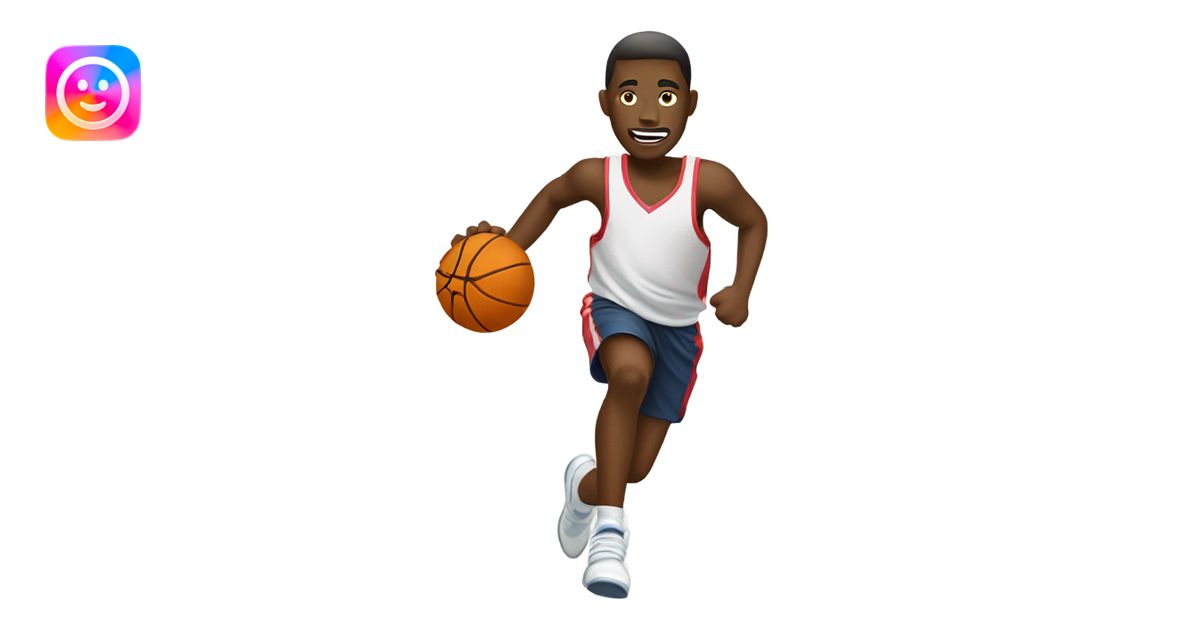 Basketball running emoji | AI Emoji Generator