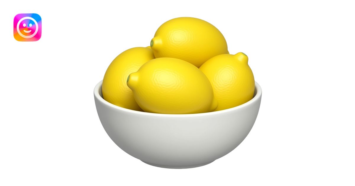 lemons in bowl emoji | AI Emoji Generator