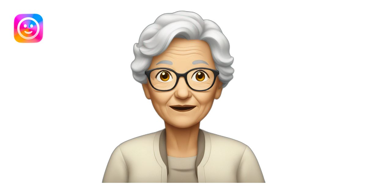 Old woman emoji | AI Emoji Generator