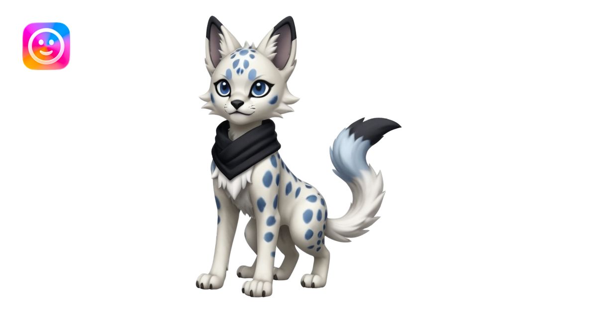 Cool edgy cute adorable hyper-realistic badass Serval-Lycanroc-Snow ...