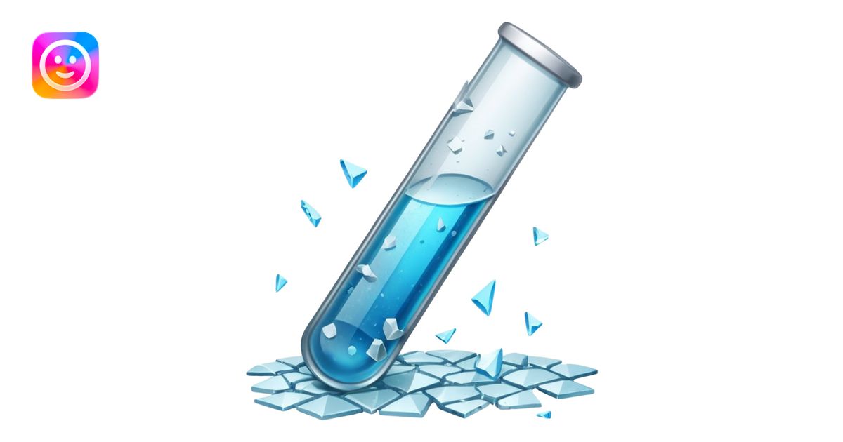 Broken Test Tube emoji | AI Emoji Generator