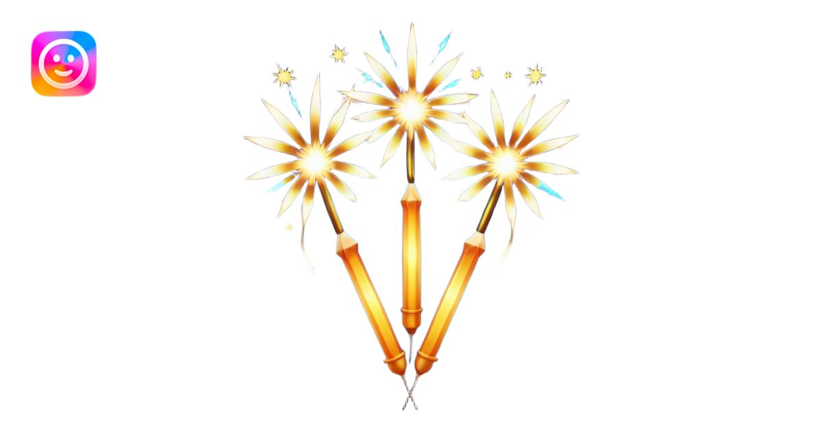 sparklers emoji | AI Emoji Generator