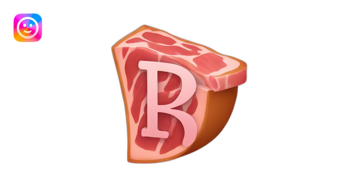 ham with the letter r emoji | AI Emoji Generator