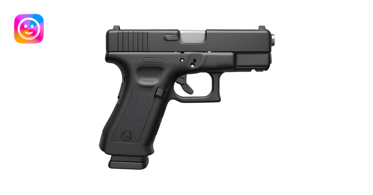 Gen 5 Glock with a Switch button on the back emoji | AI Emoji Generator