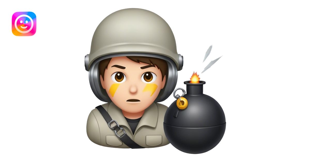 Keep talking and nobody explodes emoji | AI Emoji Generator