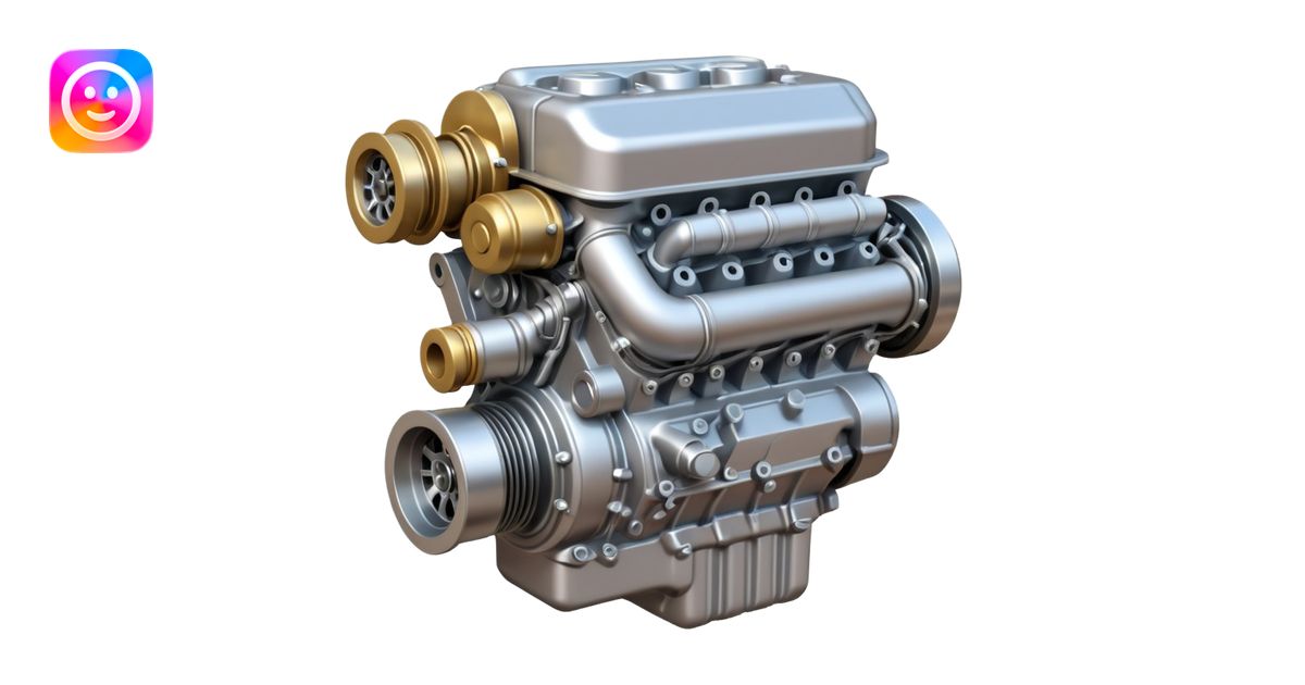 Turbo Linear 6 JZ engine emoji | AI Emoji Generator