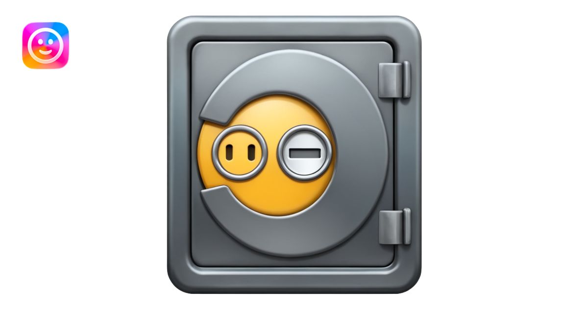 safe that is open without money in it emoji | AI Emoji Generator