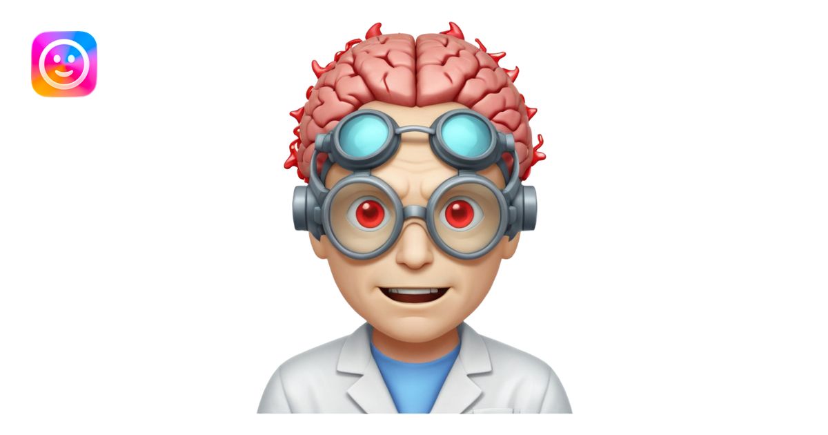 mutant scientist portrait, head and shoulders only, exposed glowing ...