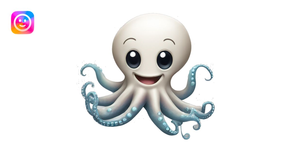 Happy octopus emoji | AI Emoji Generator