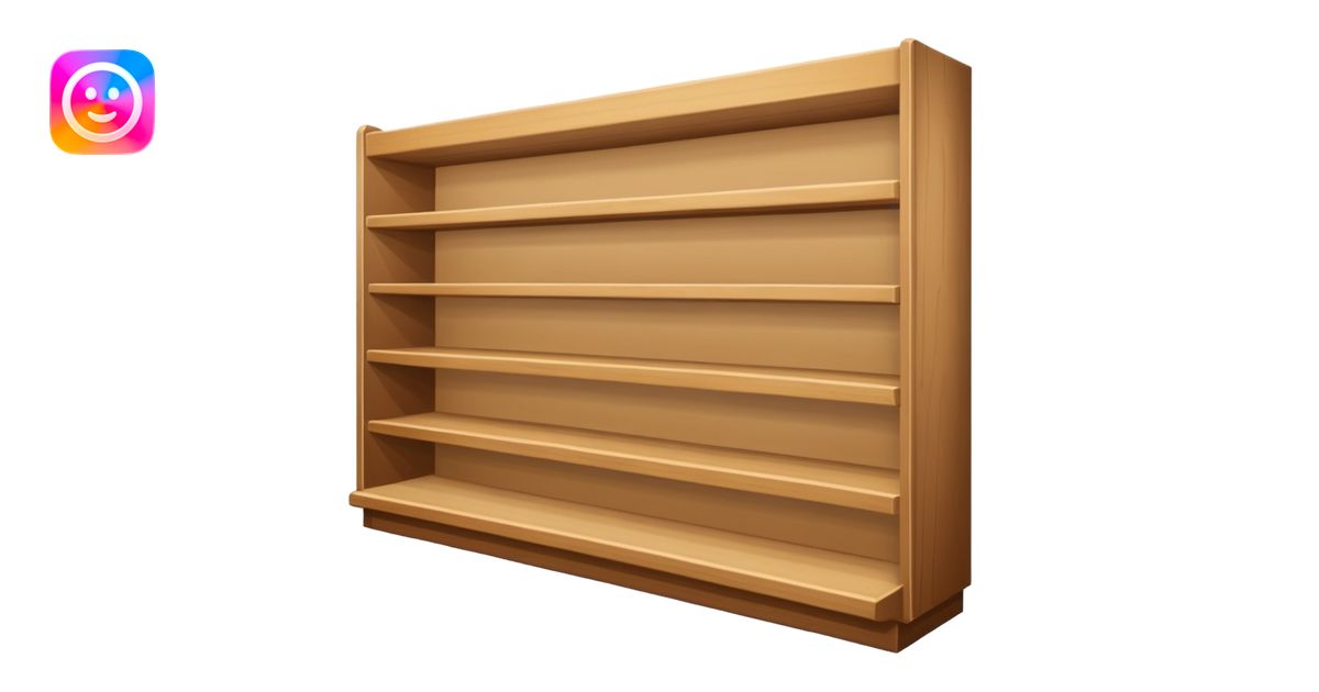 Empty shelf supermarket emoji | AI Emoji Generator