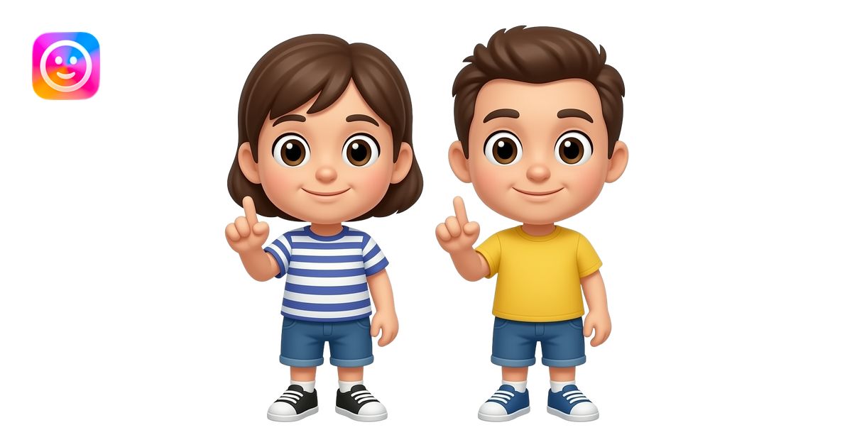 Cartoon characters giving the middle finger emoji | AI Emoji Generator