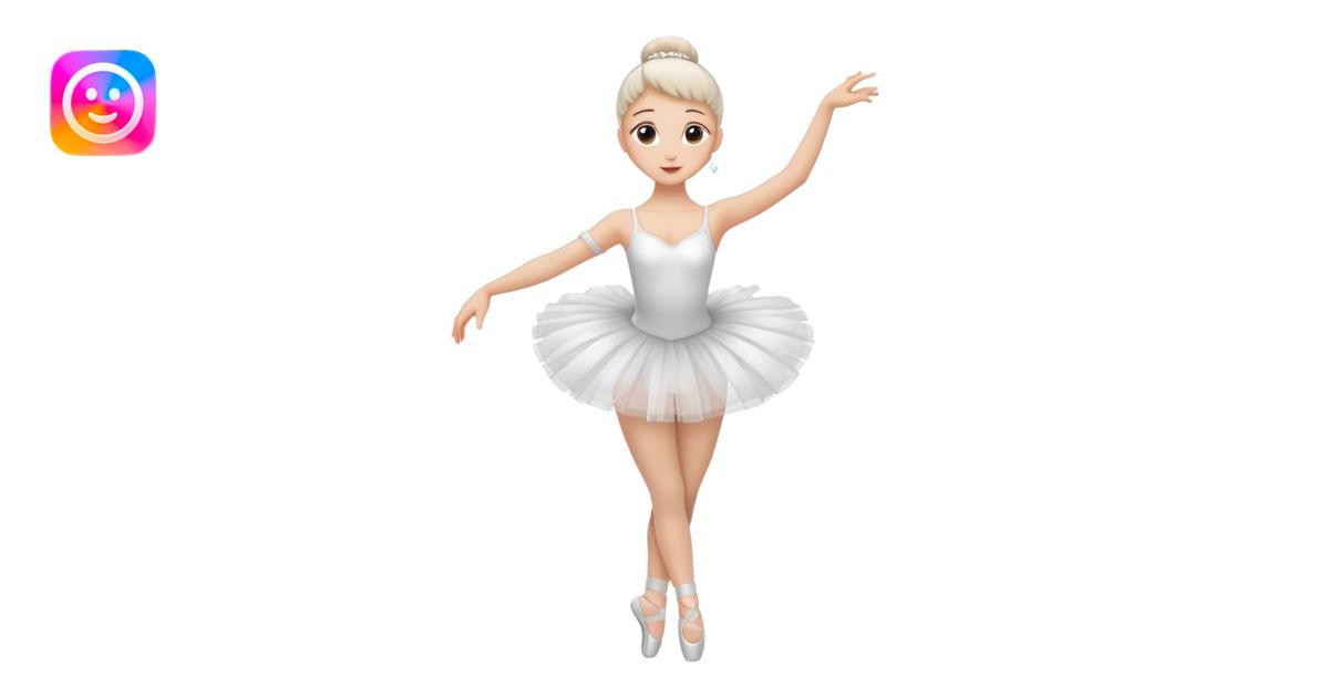 Bailarina de ballet cuerpo completo emoji | AI Emoji Generator