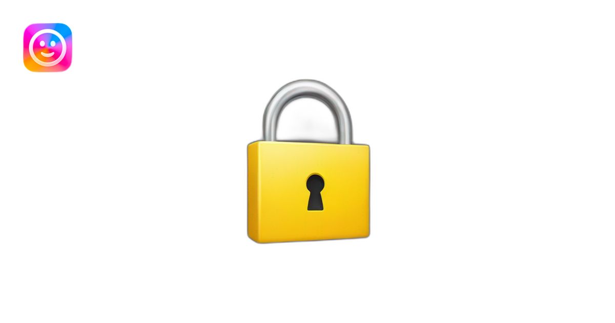 yellow lock emoji | AI Emoji Generator