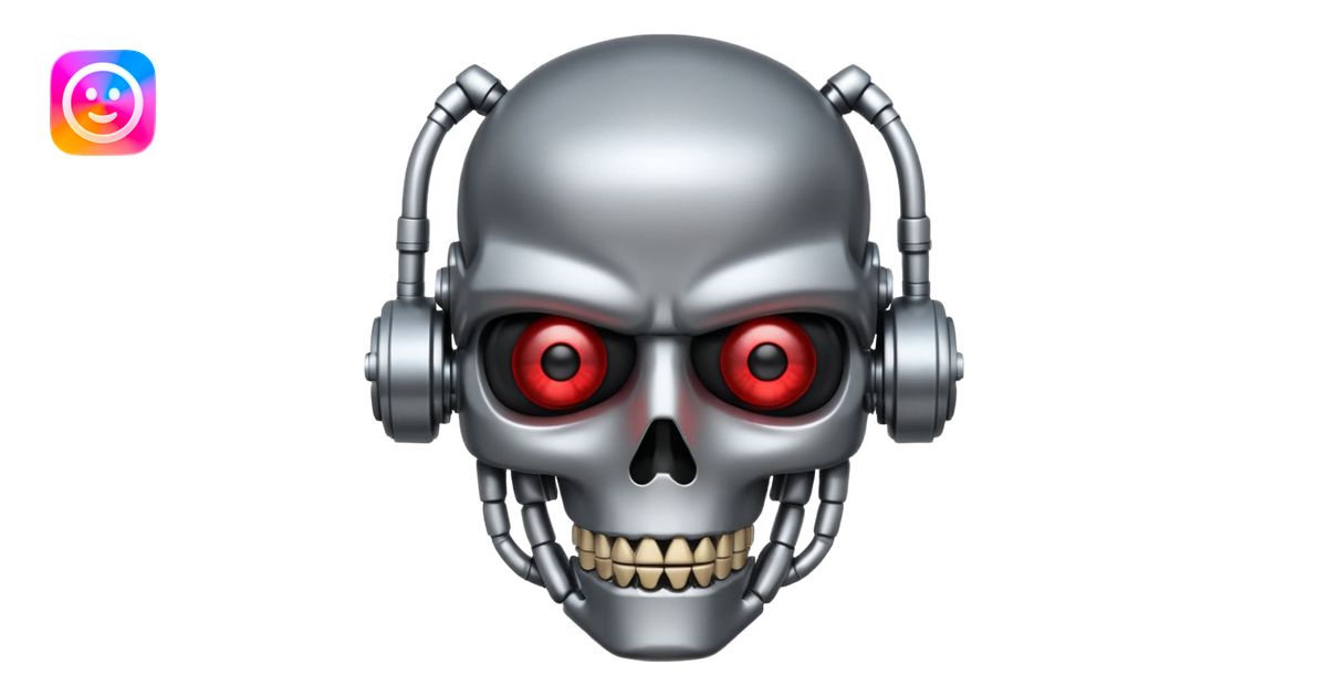 Create a terminator emoji for a teams chat emoji | AI Emoji Generator