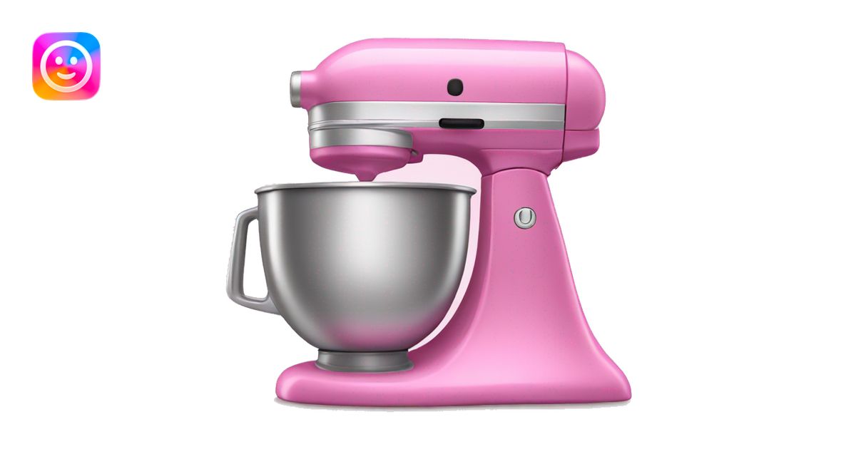 pink kitchen aide mixer emoji | AI Emoji Generator