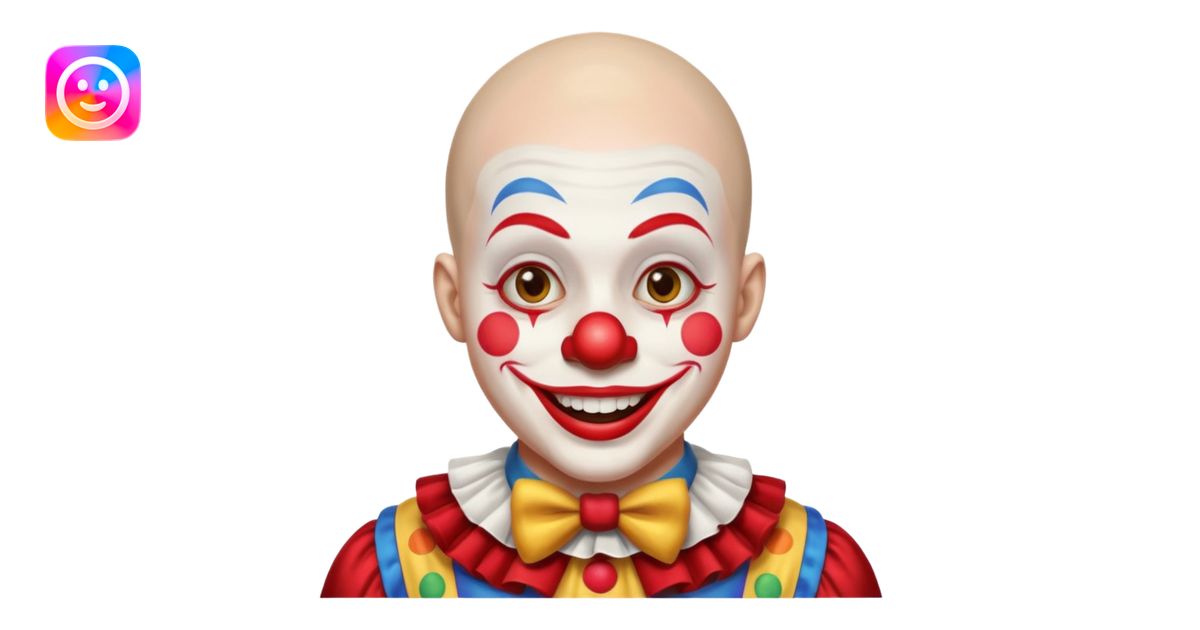 buzz cut haired clown emoji | AI Emoji Generator