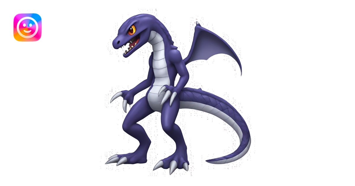 Cool Edgy Seviper-Garchomp Fakémon Digimon with Edgy markings, full ...