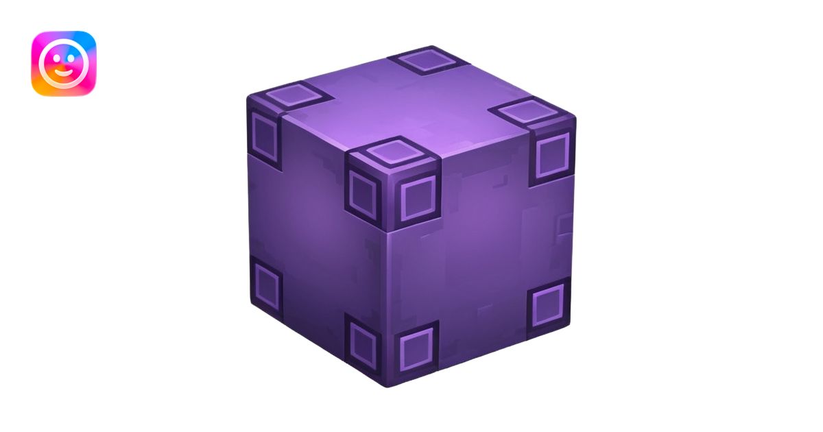 Netherite minecraft block emoji | AI Emoji Generator