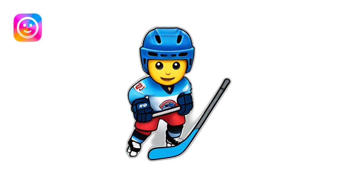 Le logo du club de hockey sur glace de Cergy Pontoise emoji | AI Emoji ...