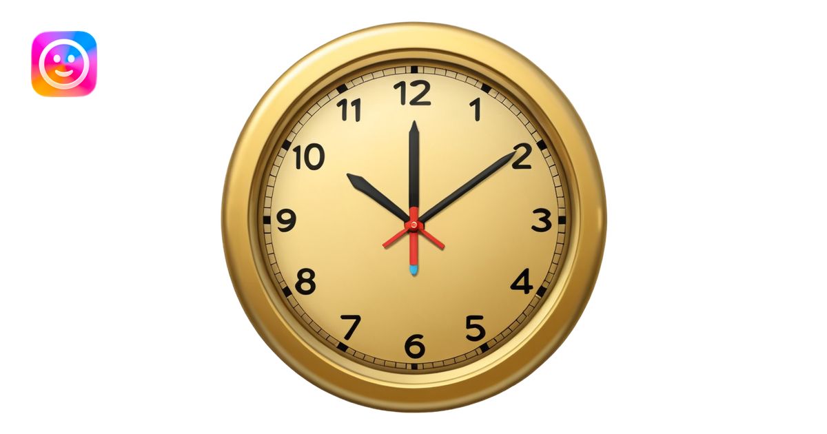 Clock it emoji | AI Emoji Generator