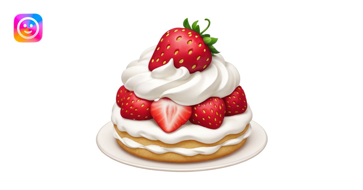 Strawberry shortcake emoji | AI Emoji Generator