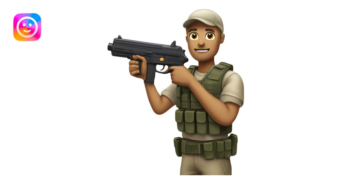 Human width gun for softair emoji | AI Emoji Generator