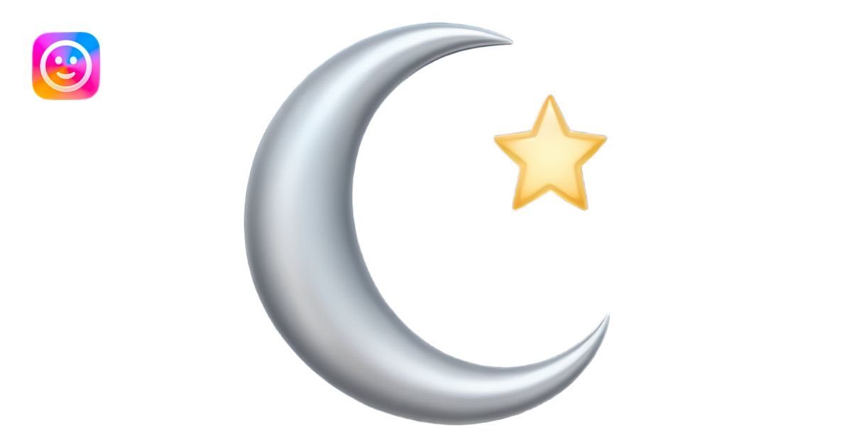 Crescent moon emoji | AI Emoji Generator