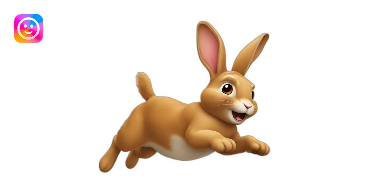 rabbit jumping emoji | AI Emoji Generator