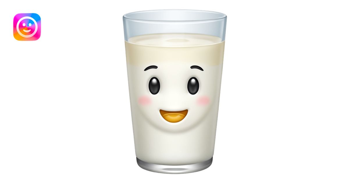 milk glass emoji | AI Emoji Generator