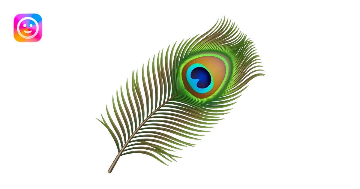Peacock feather realistic emoji | AI Emoji Generator