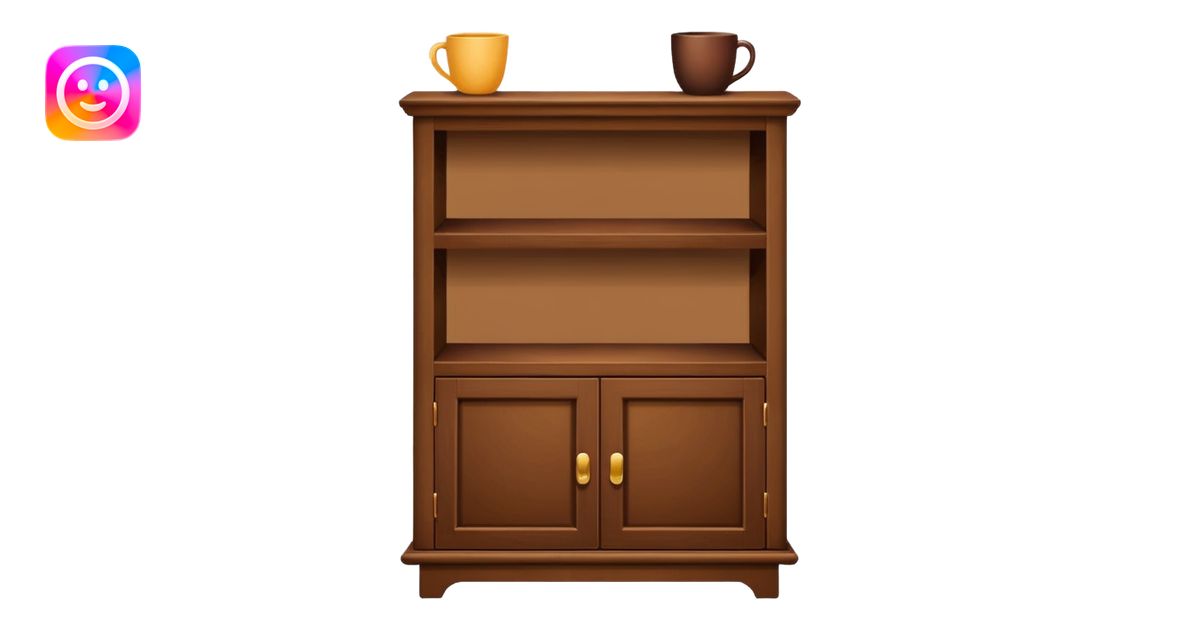cabinet with a shelf emoji | AI Emoji Generator