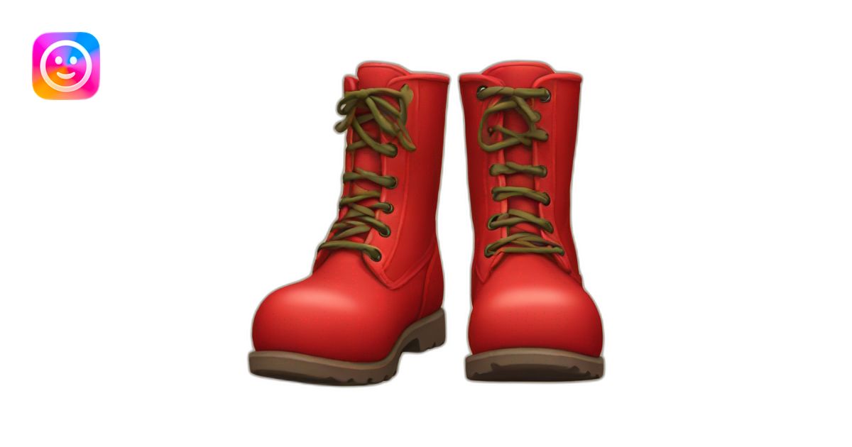 Red boots emoji | AI Emoji Generator