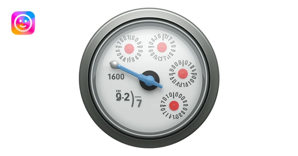 round water meter top view emoji | AI Emoji Generator