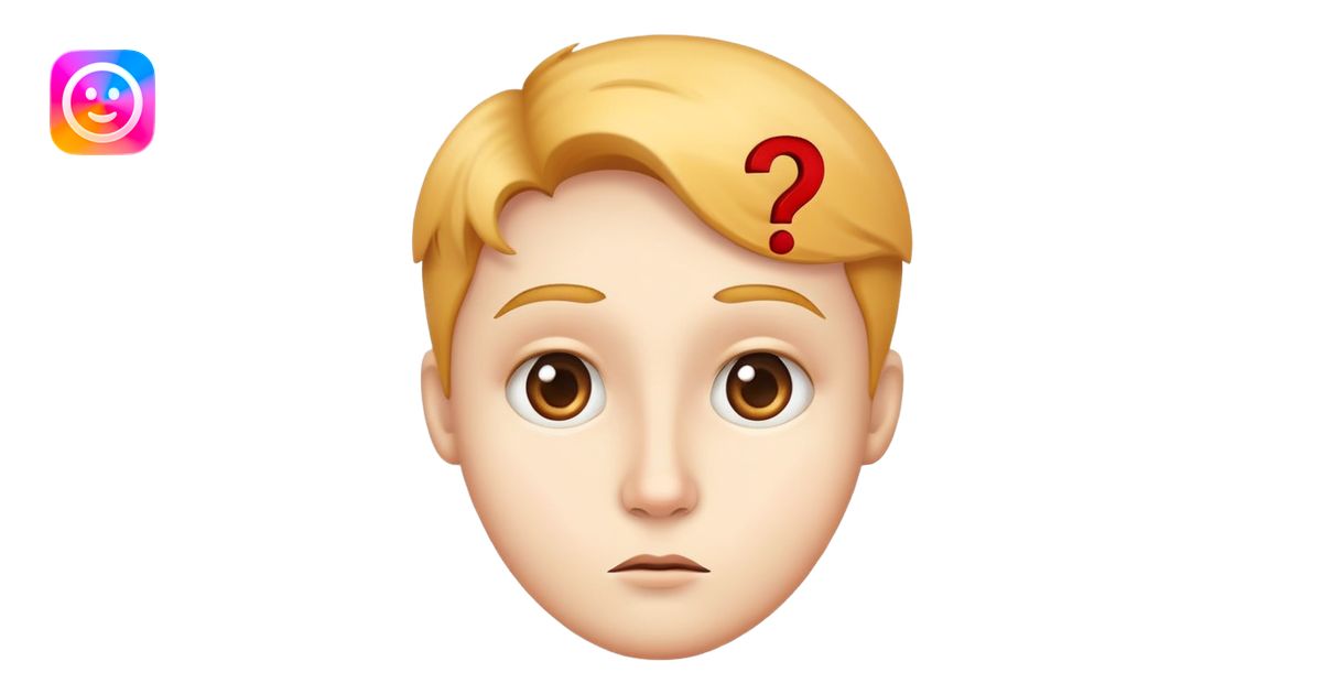 curious face with a question mark emoji | AI Emoji Generator