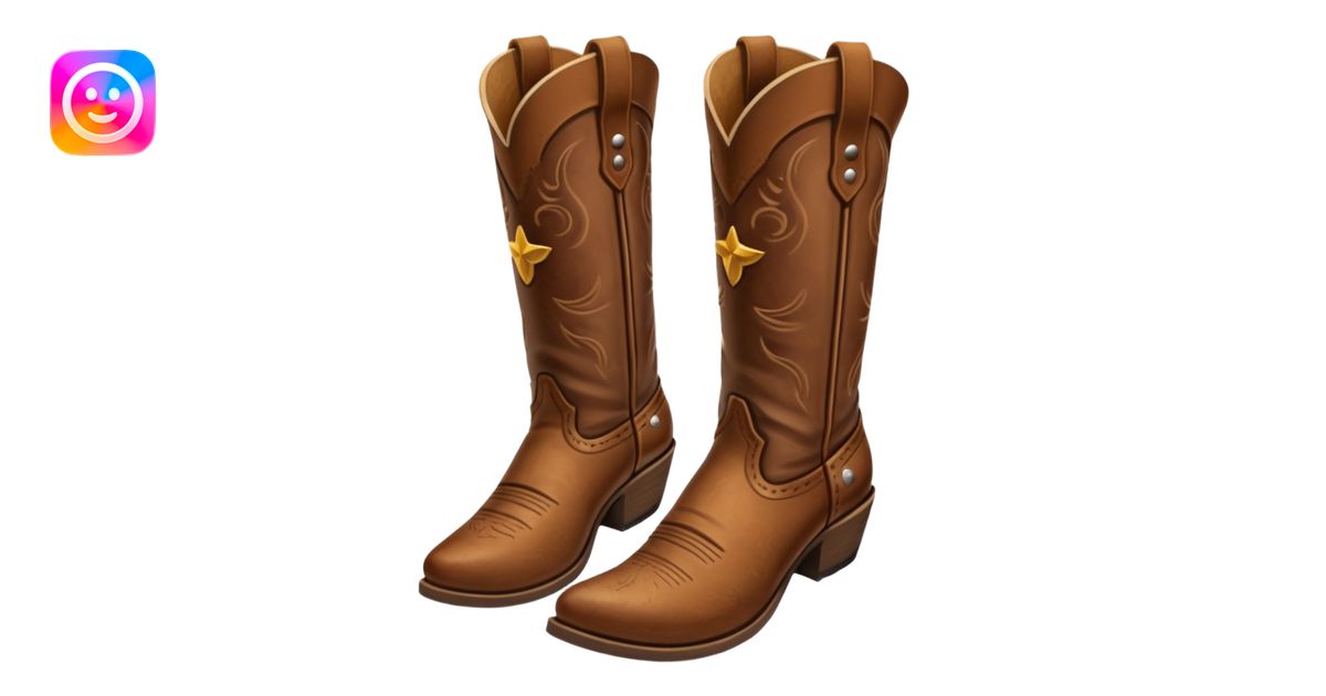 cowboy boots emoji emoji | AI Emoji Generator