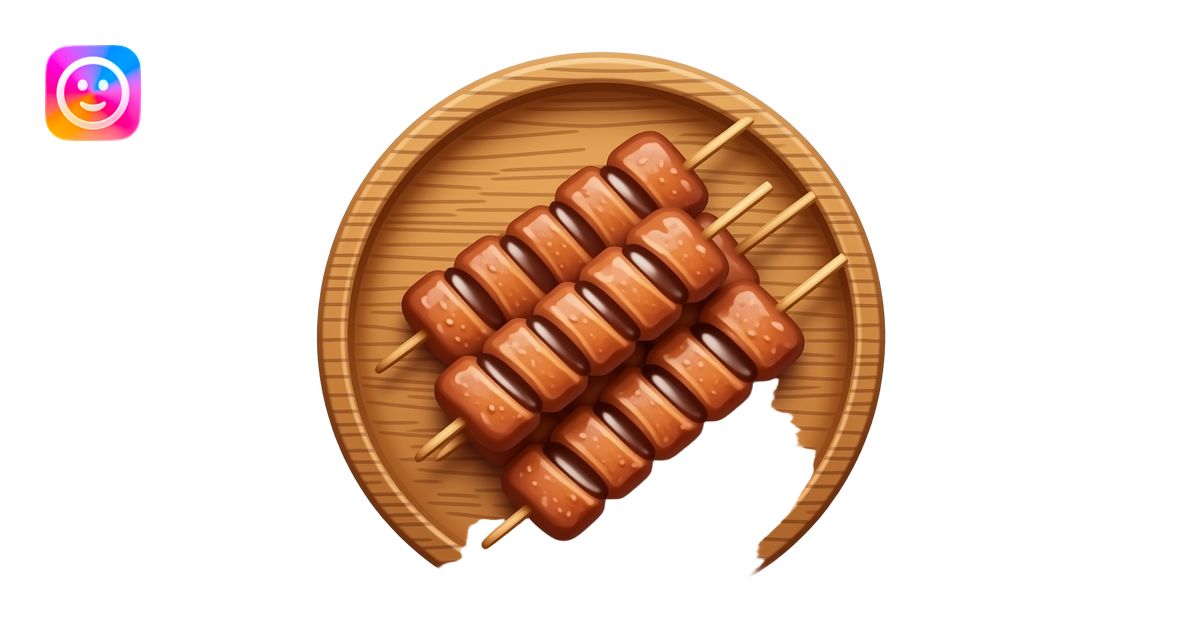 Pork Skewers emoji | AI Emoji Generator