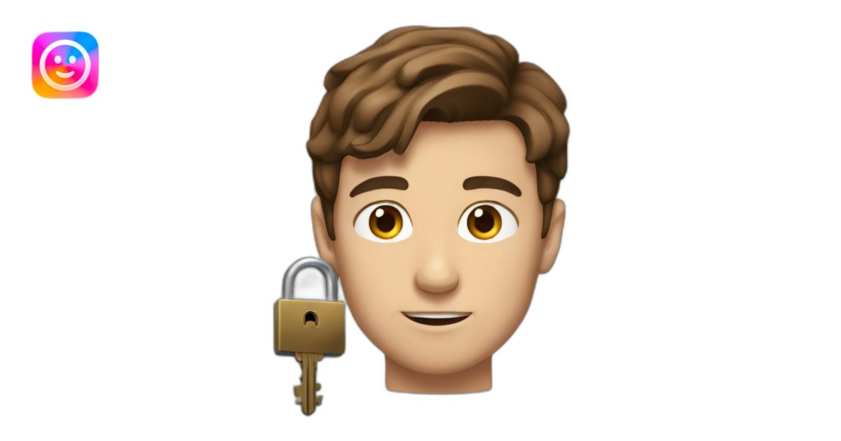 Classy young man brown-haired, struggling to fit a key into a lock ...