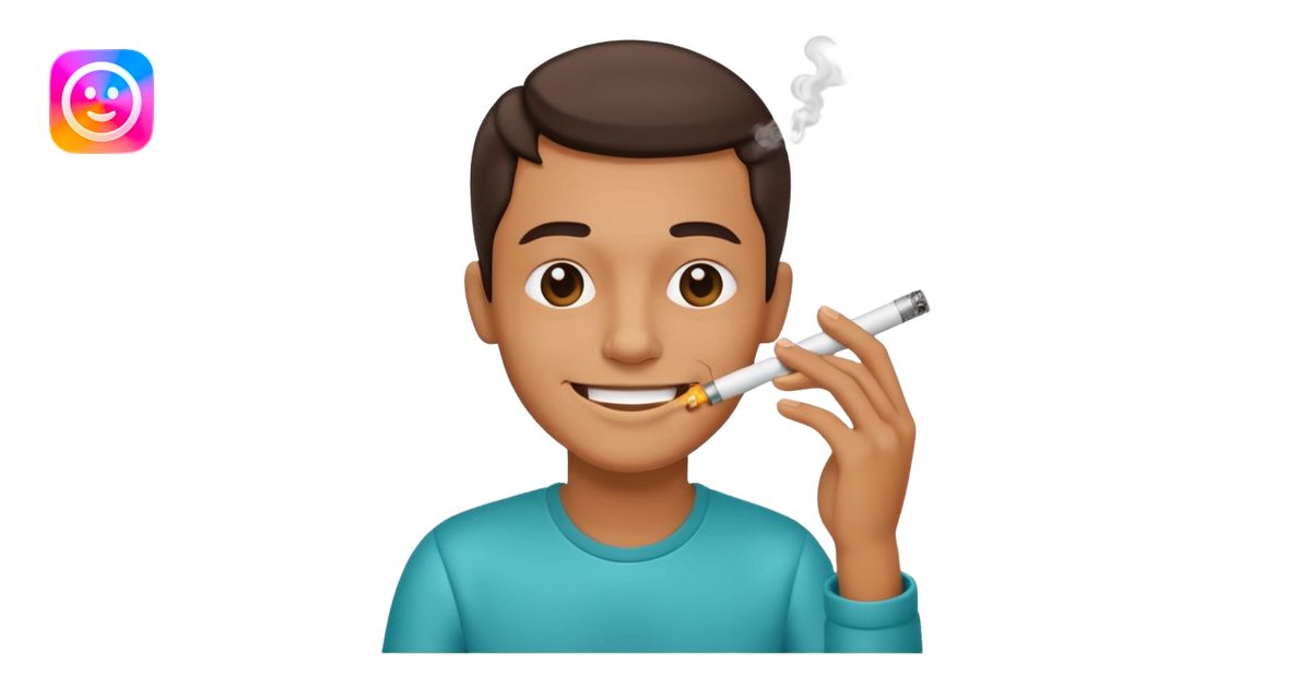 smoking from a dab rig emoji | AI Emoji Generator