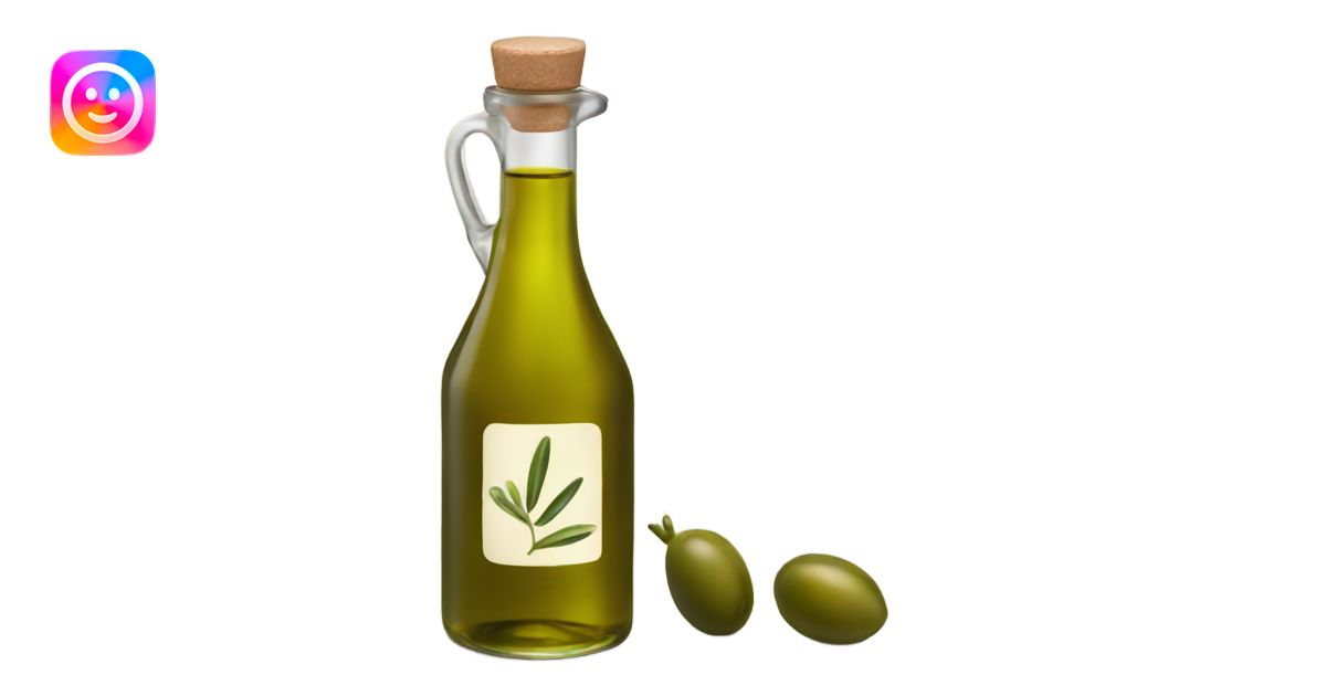 Olive oil bottle emoji | AI Emoji Generator
