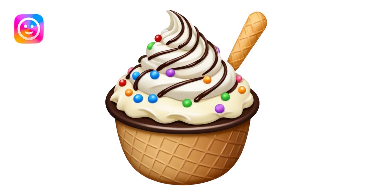 ice cream bowl emoji | AI Emoji Generator