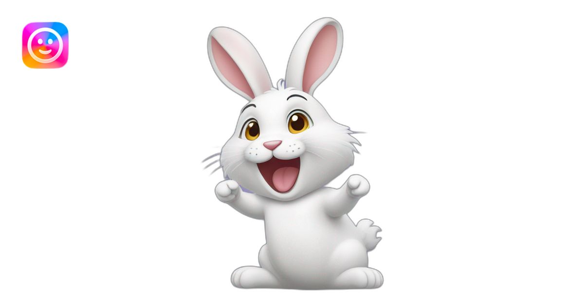 Rabbit clapping imoji emoji | AI Emoji Generator