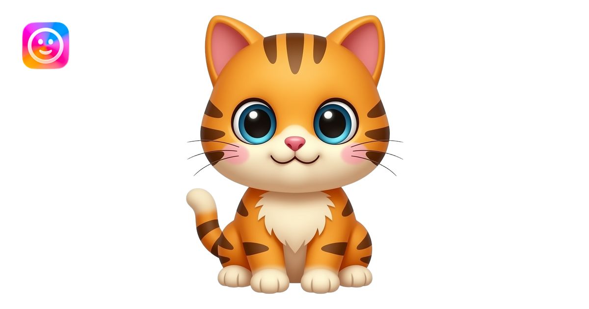 baby Garfield cutest kitty ever poster emoji | AI Emoji Generator