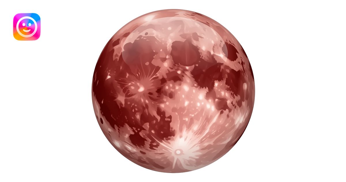 blood moon emoji that looks like an iphone emoji emoji | AI Emoji Generator